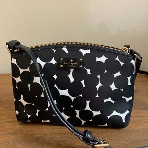 Kate Spade Black and White Crossbody Bag